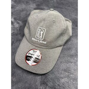 NEW Grey and white TPC River Bend adjustable hat #golfstyle